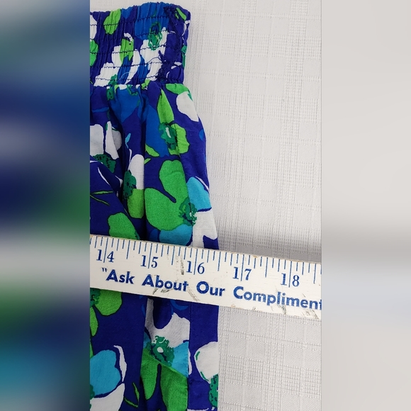 AEROPOSTALE WOMEN'S FLORAL MINI SKIRT, SIZE M, BLUE - Picture 8 of 9